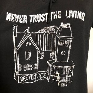 Beetlejuice Never Trust The Living Lace-up T-shirt